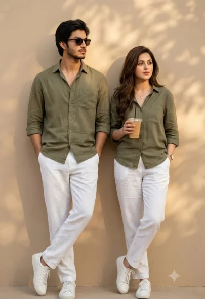 Best Love Couple AI Photo Prompts for Matching Dresses