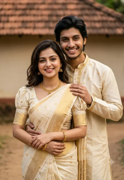 Best Love Couple AI Photo Prompts for Matching Dresses