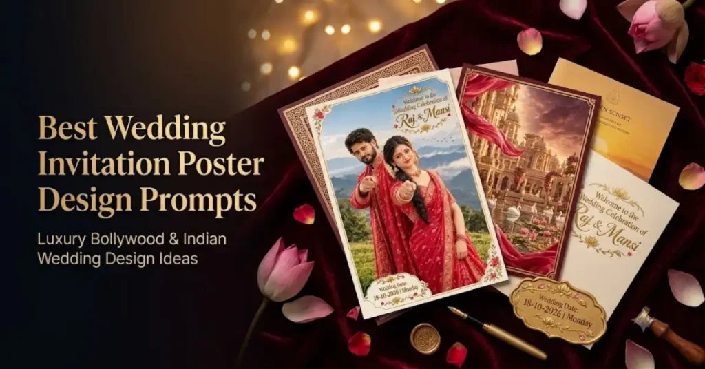 Best Wedding Invitation Poster Design Prompts