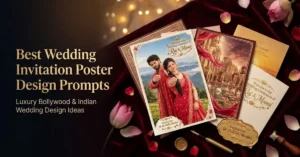 Best Wedding Invitation Poster Design Prompts: Easy Copy-Paste Luxury Wedding AI Prompts